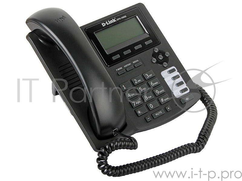 Интернет-телефония D-Link DPH-150SE/F3A/F4A/F4B SIP VoIP Phone with PoE Support, Russian menu, Internet Radio, P2P connections, 2 10/100BASE-TX Fast Ethernet, hands-free and extension module support