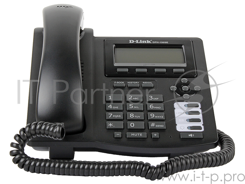 Интернет-телефония D-Link DPH-150SE/F3A/F4A/F4B SIP VoIP Phone with PoE Support, Russian menu, Internet Radio, P2P connections, 2 10/100BASE-TX Fast Ethernet, hands-free and extension module support