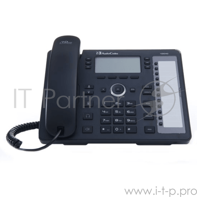 Телефон IP AudioCodes 440HD IP Phone PoE GbE and external power supply Black