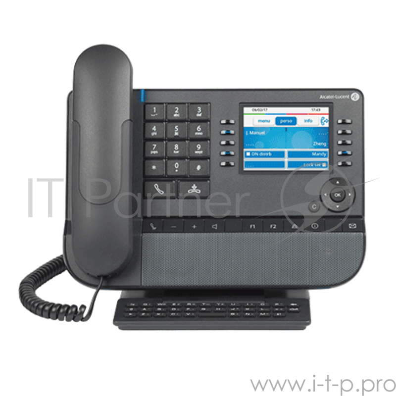 Телефон Alcatel-Lucent RT Телефонный аппарат 8058s WW Premium Deskphone Moon Grey, 3,5