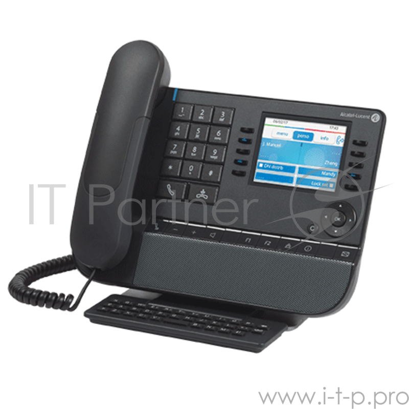 Телефон Alcatel-Lucent RT Телефонный аппарат 8058s WW Premium Deskphone Moon Grey, 3,5