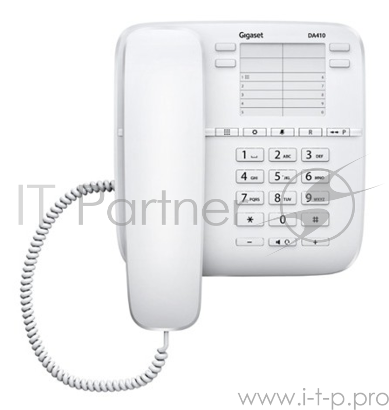 Телефон Gigaset DA410 (IM) White Телефон проводной (белый)