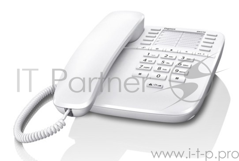 Телефон Gigaset DA510 (IM) White. Телефон проводной (белый)