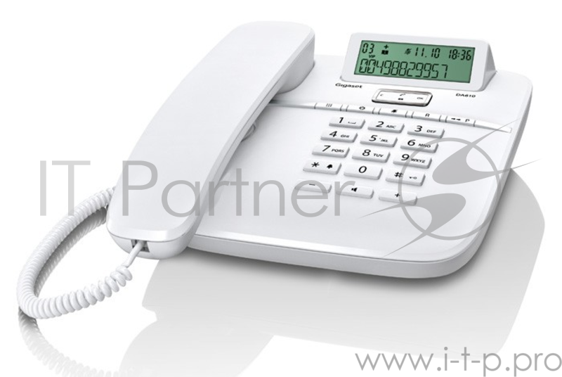 Телефон Gigaset DA610 (IM) WHITE. Телефон проводной (белый)