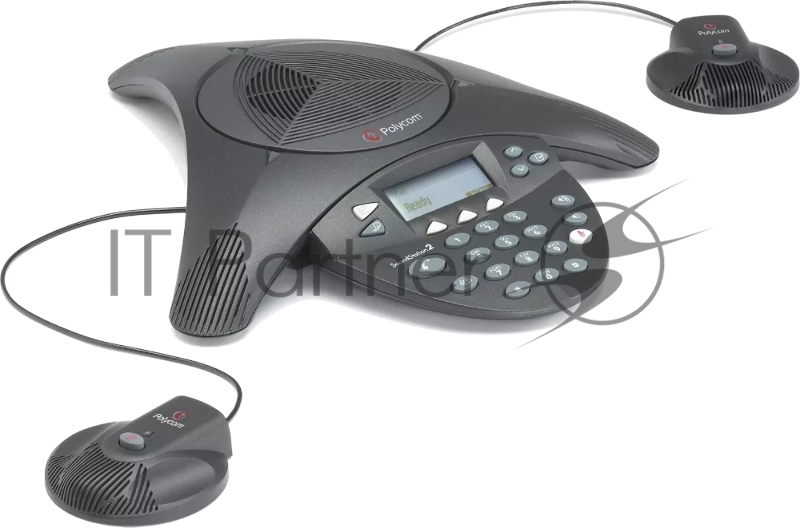 Терминал аудиоконференцсвязи SoundStation2 (analog) conference phone without display. Non-expandable. Includes 220V-240V AC power/telco module, power cord with CEE7/7 plug, 6.4m console cable, 2.8m telco cable