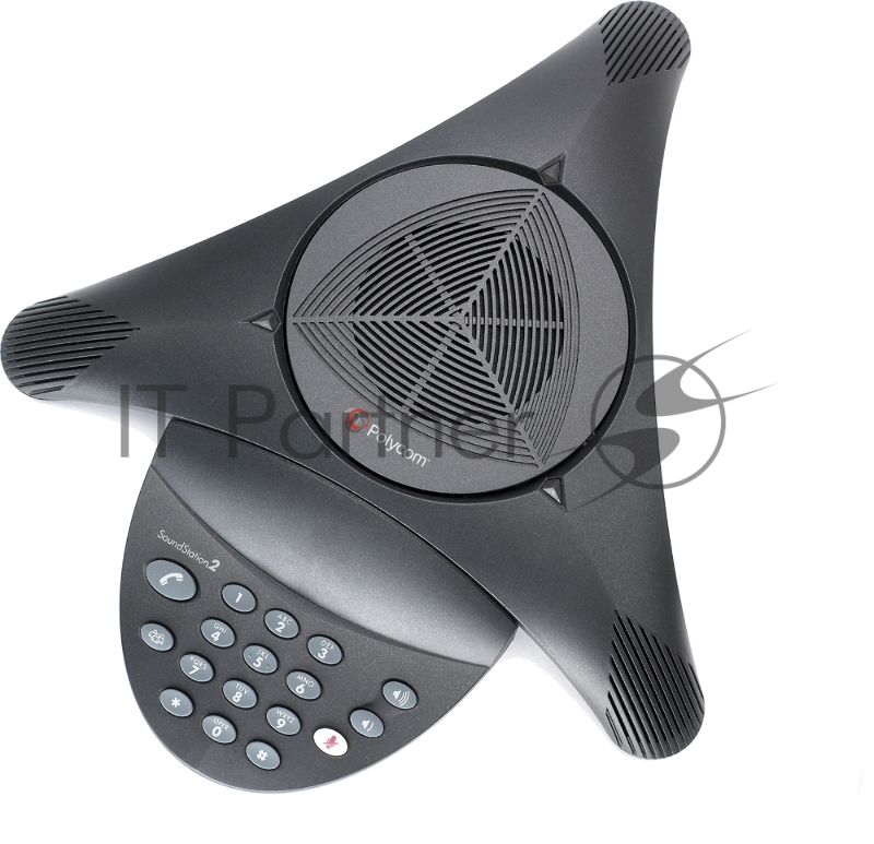 Терминал аудиоконференцсвязи SoundStation2 (analog) conference phone without display. Non-expandable. Includes 220V-240V AC power/telco module, power cord with CEE7/7 plug, 6.4m console cable, 2.8m telco cable