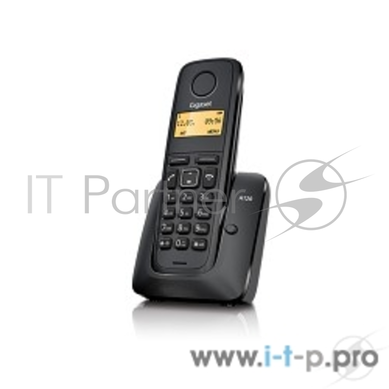 Телефон Gigaset A120 < Black > (трубка с ЖК диспл., База) стандарт-DECT