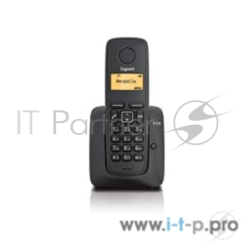Телефон Gigaset A120 < Black > (трубка с ЖК диспл., База) стандарт-DECT