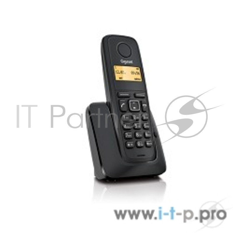 Телефон Gigaset A120 < Black > (трубка с ЖК диспл., База) стандарт-DECT