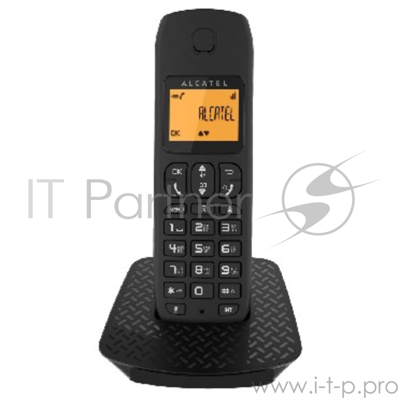 Телефон DECT ALCATEL E132 BLACK АОН, Caller ID 10, 10 мелодий, Спикерфон