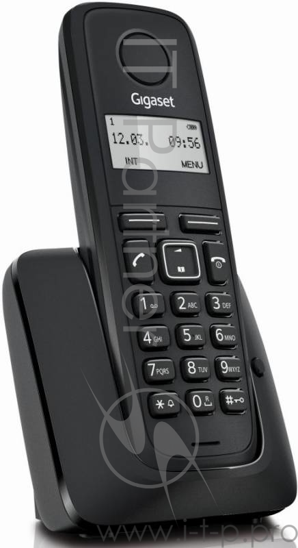 Р/Телефон Dect Gigaset A116 черный АОН