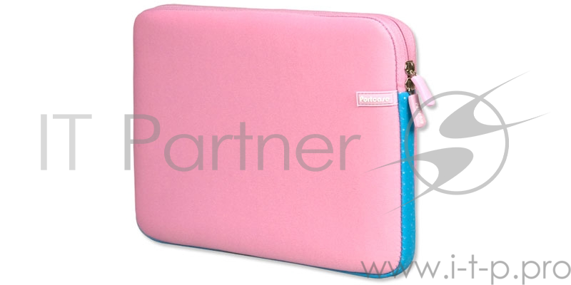 Сумка для ноутбука PORTCASE KNP-11PN Чехол для ноутбука {неопрен, розовый, 10-11,1''}