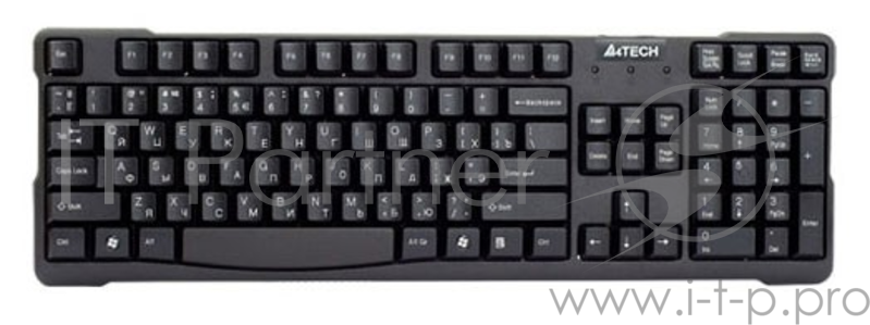 Клавиатура A4 KR-750 черный USB
