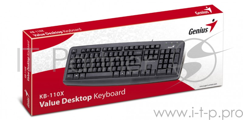 Клавиатура Genius KB110X черный USB