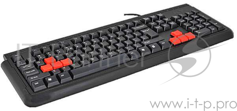 Клавиатура Keyboard A4Tech G300, черная, PS/2, водонепроницаемая