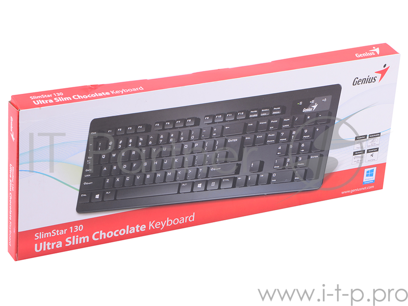 Клавиатура Keyboard Genius SlimStar 130 Black / USB