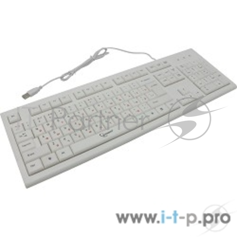 Клавиатура Gembird KB-8353U, USB, бежевый, 104 клавиши