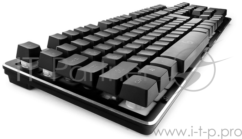 Клавиатура игровая Gembird KB-G400L, USB, металл. корпус, подсветка 3 цвета, кабель ткан. 1.75м