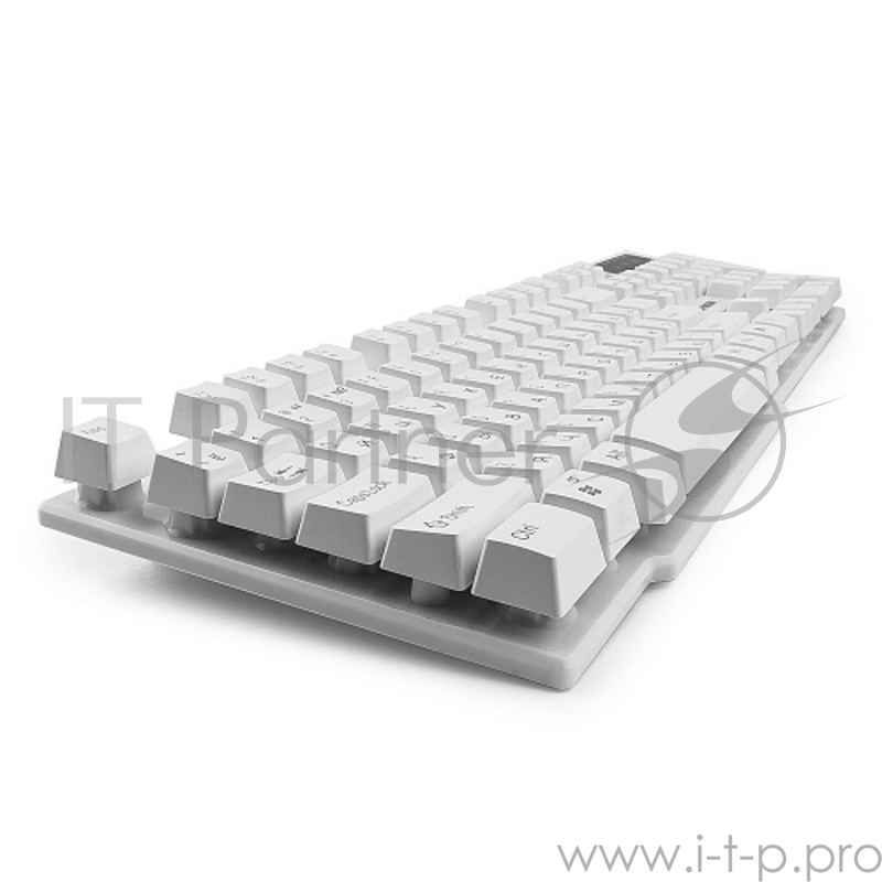 Клавиатура Гарнизон GK-200, USB, белый, механизированные клавиши