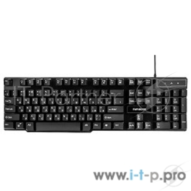 Клавиатура игровая Гарнизон GK-200G, USB, черный, антифантомные и механизированные клавиши, 12 дополнительных функций