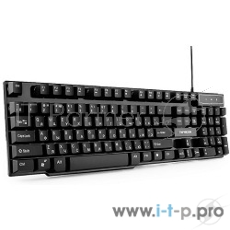 Клавиатура игровая Гарнизон GK-200G, USB, черный, антифантомные и механизированные клавиши, 12 дополнительных функций