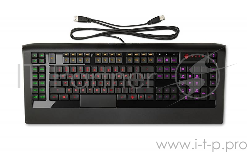 Клавиатура HP OMEN SteelSeries черный USB Multimedia Gamer LED