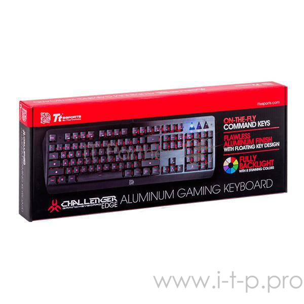 Клавиатура Thermaltake Keyboard Tt eSPORTS Challenger EDGE (Black)