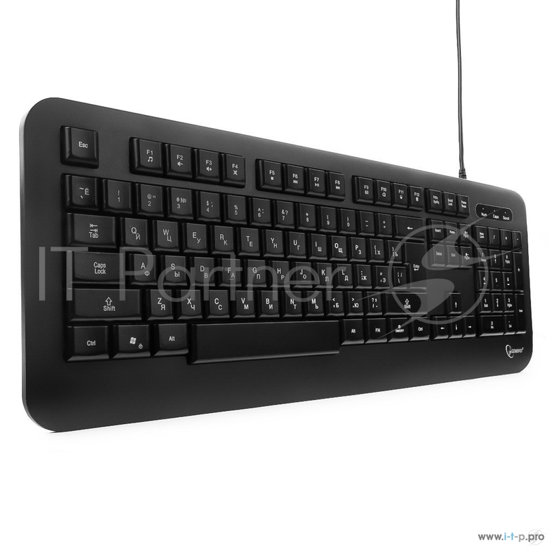 Клавиатура с подсветкой Gembird KB-230L, USB, черный, 104 клавиши, подсветка 3 цвета, кабель 1.45м