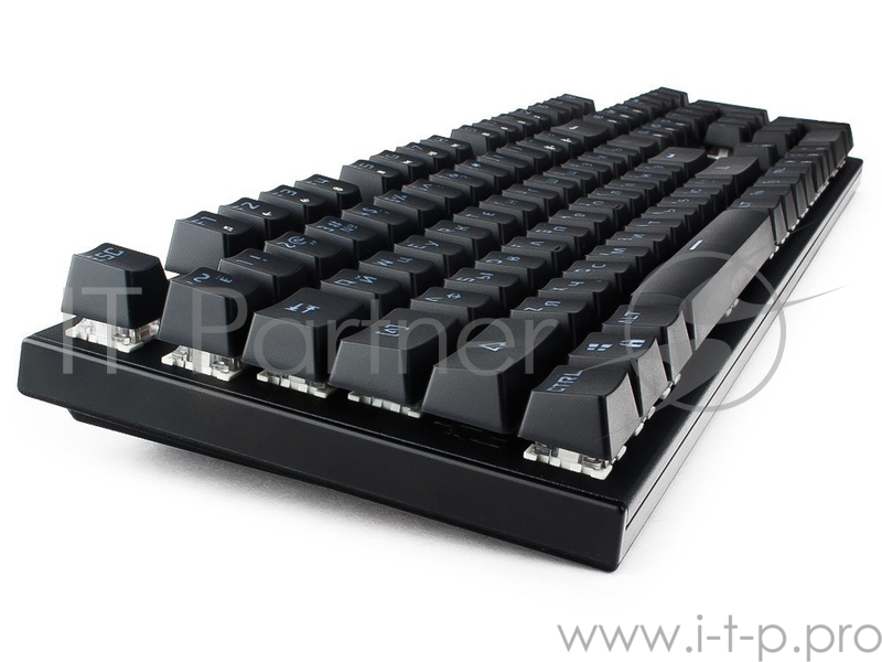 Клавиатура механ Gembird KB-G550L, USB, черн, переключатели Outemu Blue, 104 клавиши, подсветка 6 цветов 20 режимов, FN, кабель тканевый 1.8м