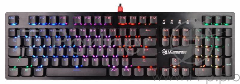 Клавиатура A4 Bloody B820R Blue S механическая черный USB LED