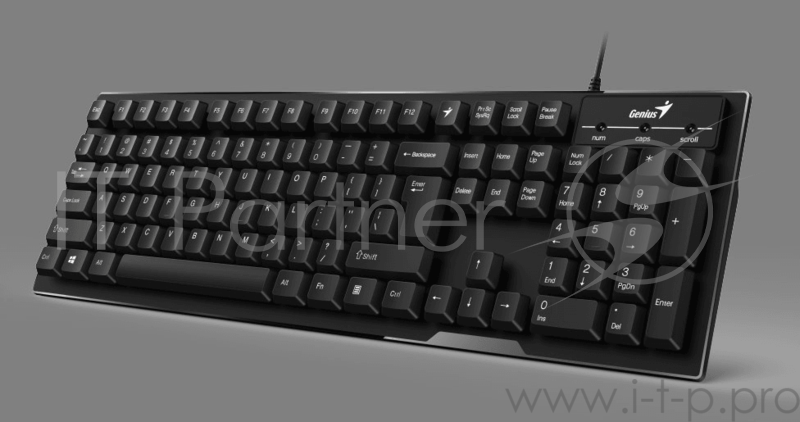 Клавиатура , Genius Smart KB-102,Wired Smart keyboard with smart access keys, moisture protection, Dimensions 435.26 x 135.26 x 26.7 mm, cable 1.5 m, weight 430 gr. Colour black. (DR31300007402)