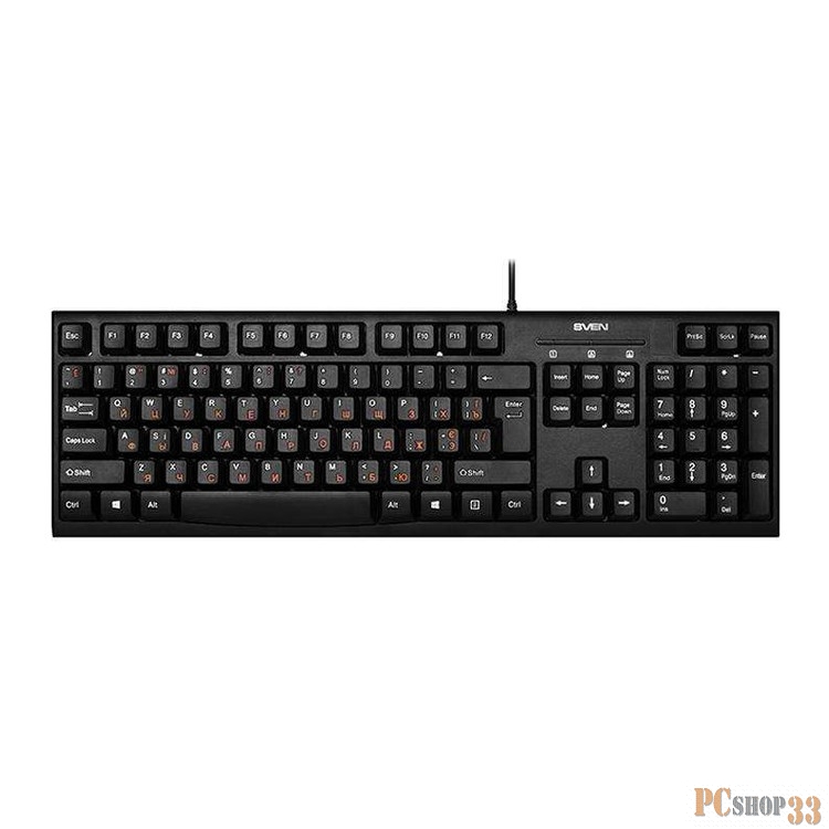 Клавиатура SVEN KB-S300, PS/2 (104кл.)