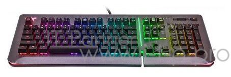 Thermaltake Клавиатура игровая Tt eSPORTS LEVEL 20 Silver.