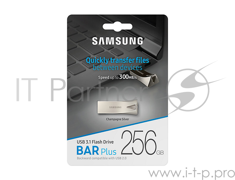 Накопитель USB flash 256ГБ Samsung BAR Plus MUF-256BE3/APC (USB3.1)