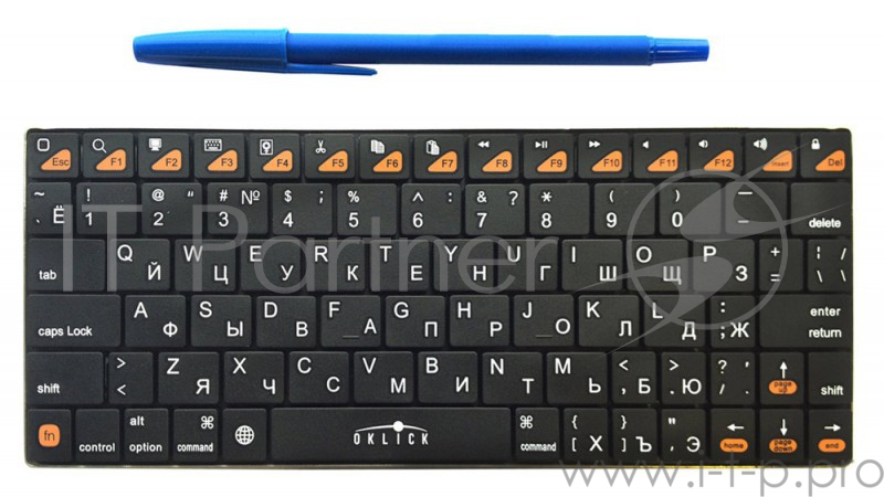 Клавиатура Oklick 840S Wireless Bluetooth Keyboard