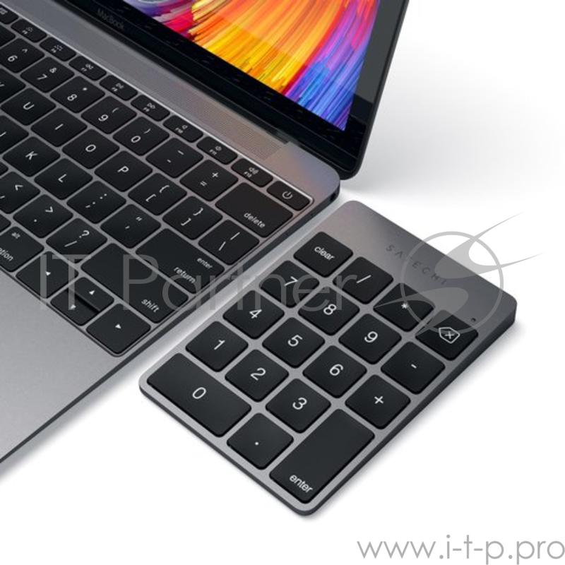 Беспроводной цифровой блок клавиатуры Satechi Aluminum Slim Keypad Numpad. Цвет серый космос.