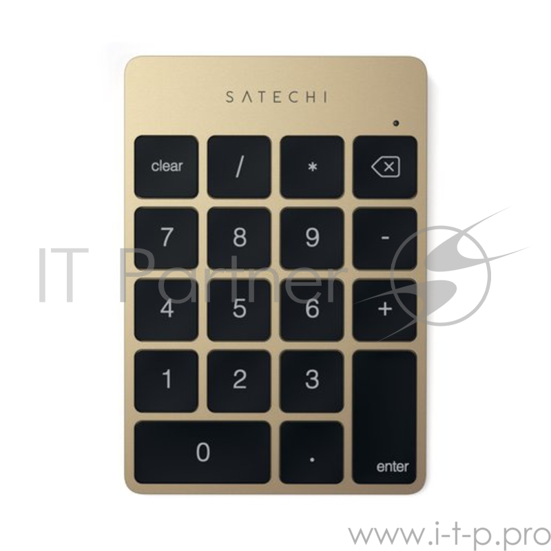 Беспроводной цифровой блок клавиатуры Satechi Aluminum Slim Keypad Numpad. Цвет золотой.