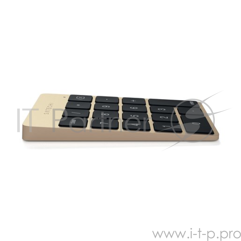 Беспроводной цифровой блок клавиатуры Satechi Aluminum Slim Keypad Numpad. Цвет золотой.