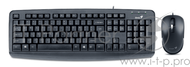 Клавиатура + мышь Genius Wired Desktop Combo KM-130 (USB, Black, Rus)