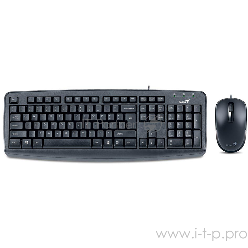 Клавиатура + мышь Genius Wired Desktop Combo KM-130 (USB, Black, Rus)