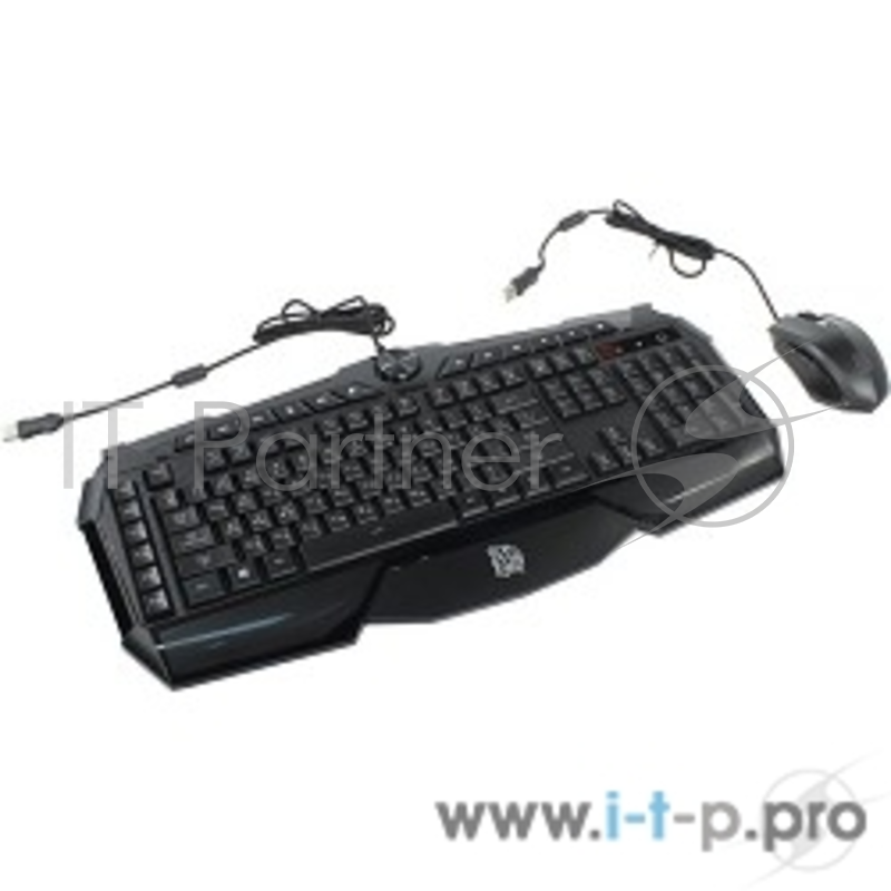 Клавиатура + мышь Keyboard&Mouse Tt eSPORTS Challenger Prime RGB Combo (Black) KB-CPC-MBBRRU-01