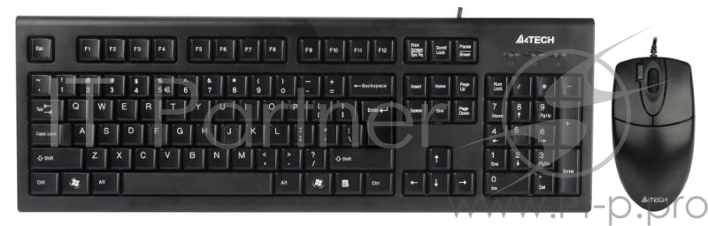 Клавиатура + мышь A4 Bloody KR-8520D / USB/ Wired / Black