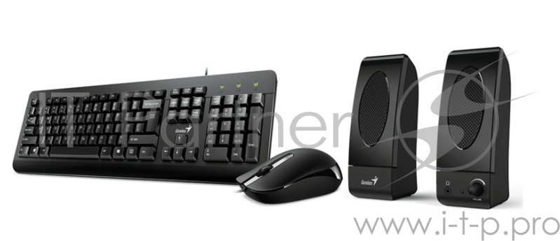 Комплект Genius проводной KMS U130 (клавиатура + мышь + колонки)