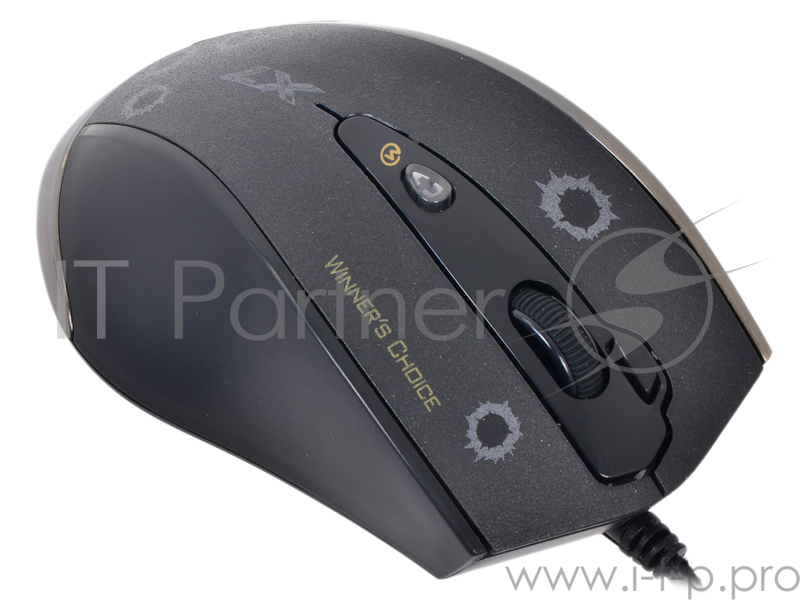 Мышь A4Tech F3 (Black) V-track, 400-3000dpi 5 mod, 7 кн, 160kb memory, 30G/sec, 125-1000hz USB, key 3ms