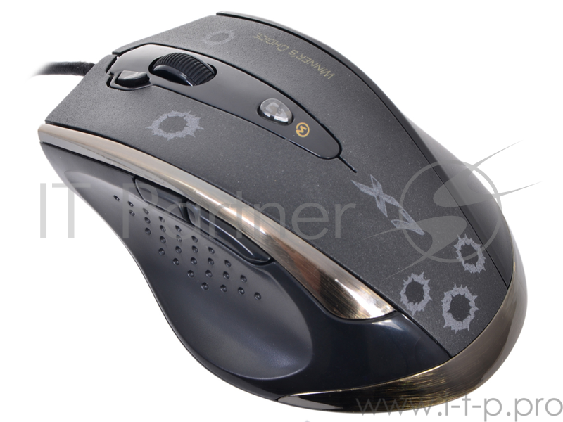 Мышь A4Tech F3 (Black) V-track, 400-3000dpi 5 mod, 7 кн, 160kb memory, 30G/sec, 125-1000hz USB, key 3ms