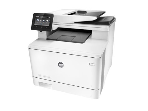Цветное МФУ HP Color LaserJet Pro MFP M477fdn A4, лазерный, принтер + сканер + копир + факс, ЖК 4.3, серый (USB2.0, LAN)
