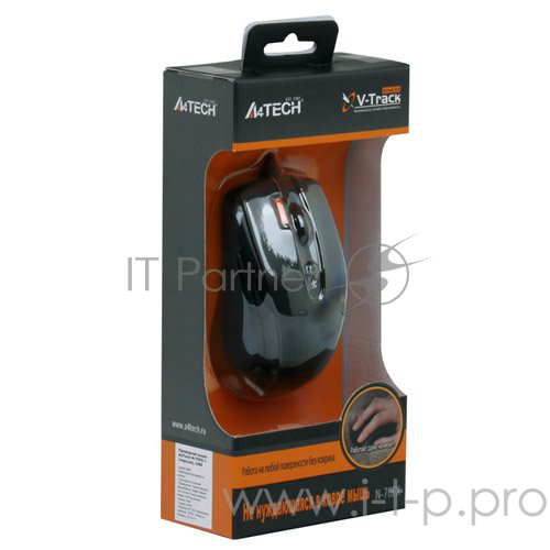 Мышь A4Tech N-70FX-1 (BLACK) USB, 4+1 кл.-кн.,провод.мышь