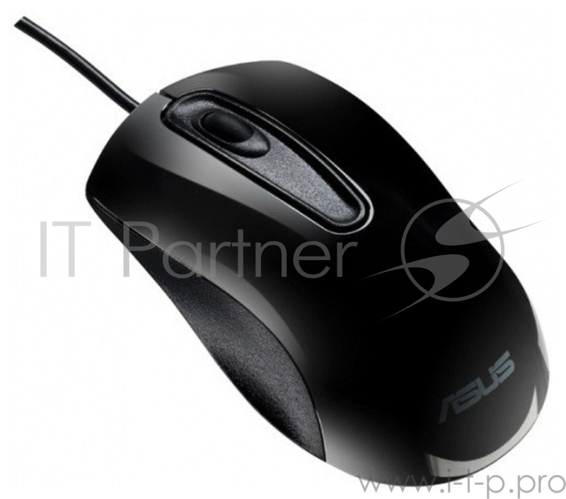 Мышь Asus UT200 черный оптическая (1000dpi) USB2.0 для ноутбука (2but)