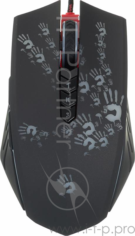 Мышь A4Tech Bloody A6 Blazing black Laser (4000dpi) USB Gaming (8but)