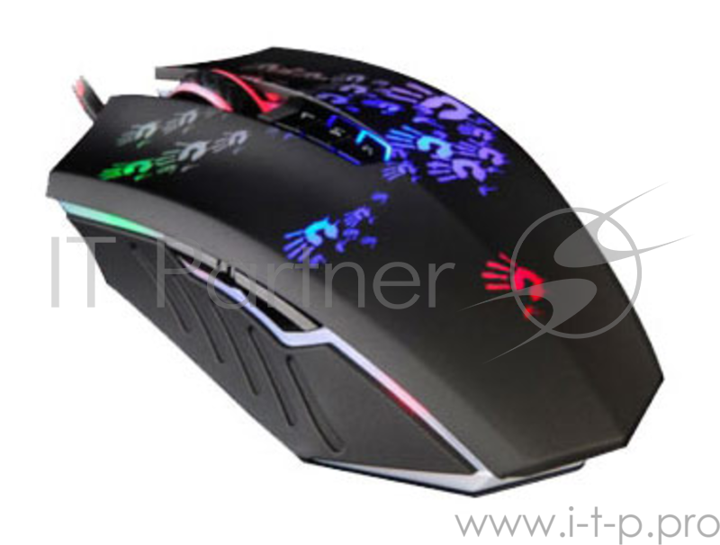 Мышь A4Tech Bloody A6 Blazing black Laser (4000dpi) USB Gaming (8but)